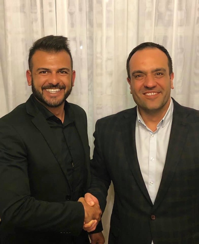 Ο Νικόλας-Ανδρέας Φιορεντίνος μαζί με τον Δήμαρχο Κουκά
