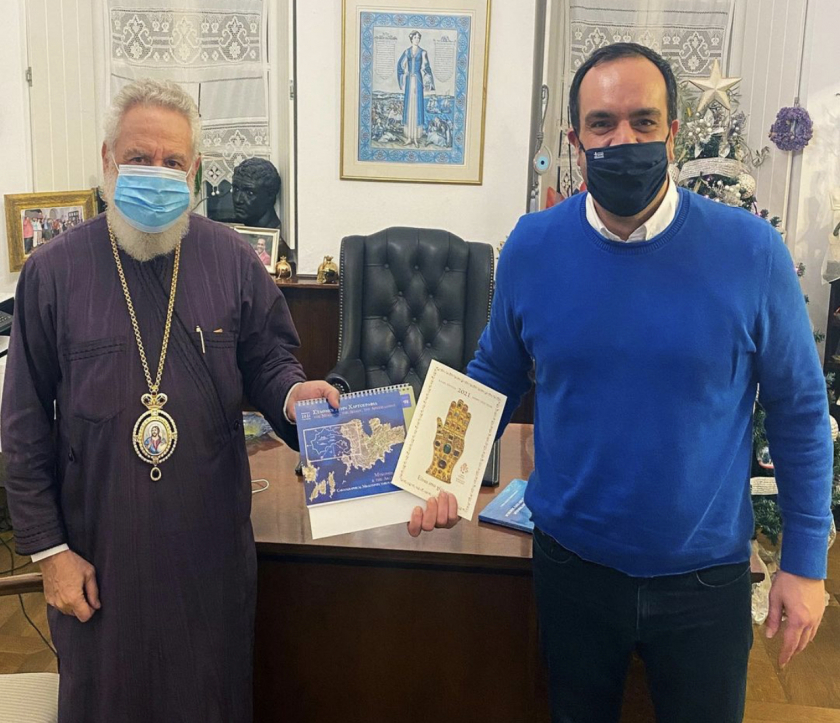 Ο Μητροπολίτης κ.Δωρόθεος Β´ στο γραφείο του δημάρχου