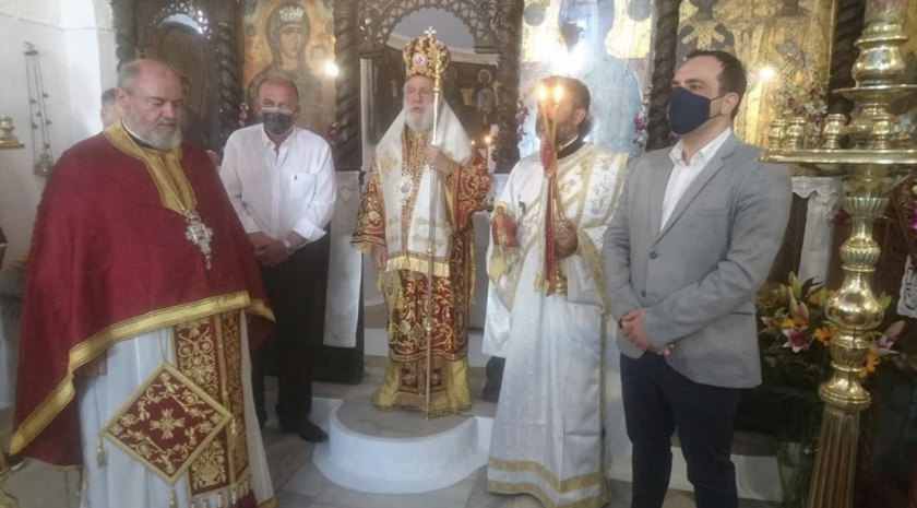 Στην Αγία Ελένη της Μυκόνου ο Μητροπολίτης ανήμερα της εορτής
