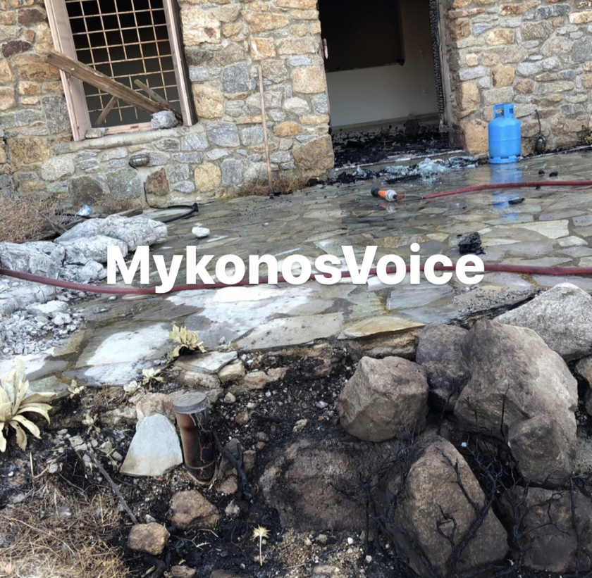 Πυρκαγιά απείλησε κατοικία στον Πάνορμο.