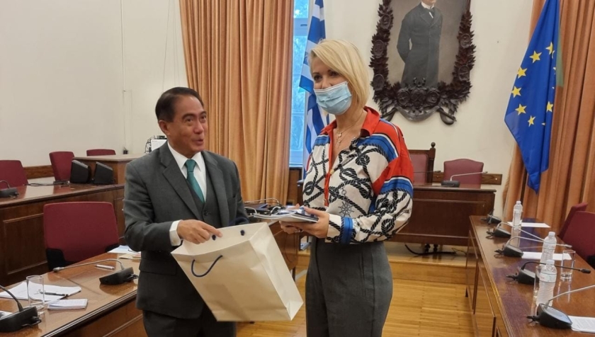 Η Κατερίνα Μονογυιού, ως Αντιπρόεδρος της Κοινοβουλευτικής Ομάδας Φιλίας, υποδέχτηκε τον Πρέσβη της Ταϋλάνδης στη Βουλή