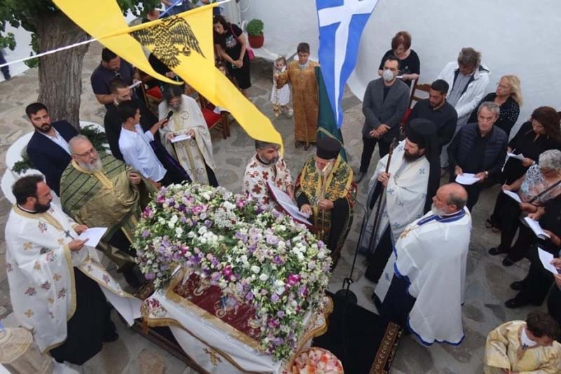 Η Μύκονος τίμησε την ιερά μνήμη του Οσίου Παϊσίου του Αγιορείτου στην Ιερά Μονή Παναγίας Τουρλιανής