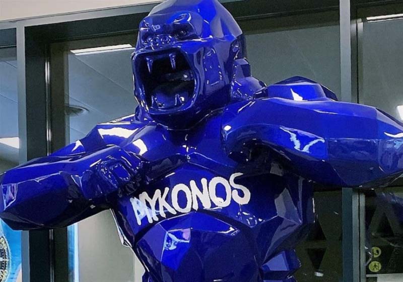 Ένας «γορίλας» έγινε μόνιμος κάτοικος στο αεροδρόμιο Μυκόνου