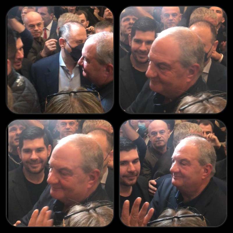 Ο Μιλτιάδης Ατζαμόγλου στην παρουσίαση του βιβλίου του Κώστα Καραμανλή στη Λάρισα