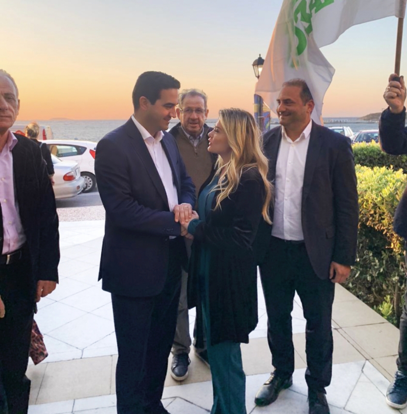 Η Όλγα Πολίτη, υποψ. Βουλευτής Κυκλάδων στη Νάξο, στην εκδήλωση: «Νησιωτική Πολιτική με πράξεις και έργα – Η πρόταση του ΠΑΣΟΚ»