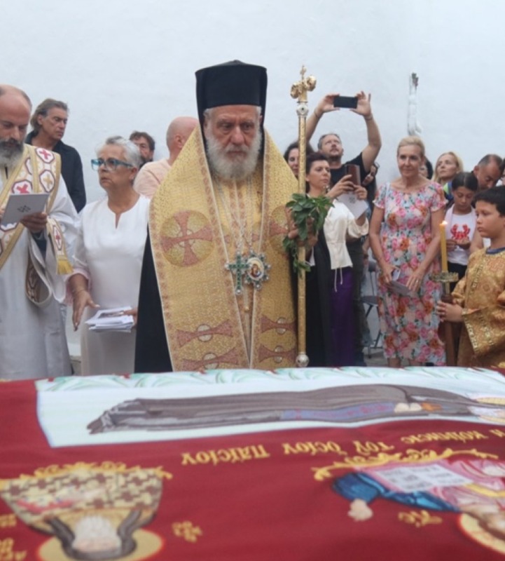 Η Μύκονος τίμησε την ιερά μνήμη του Οσίου Παϊσίου του Αγιορείτου στην Ιερά Μονή Παναγίας Τουρλιανής