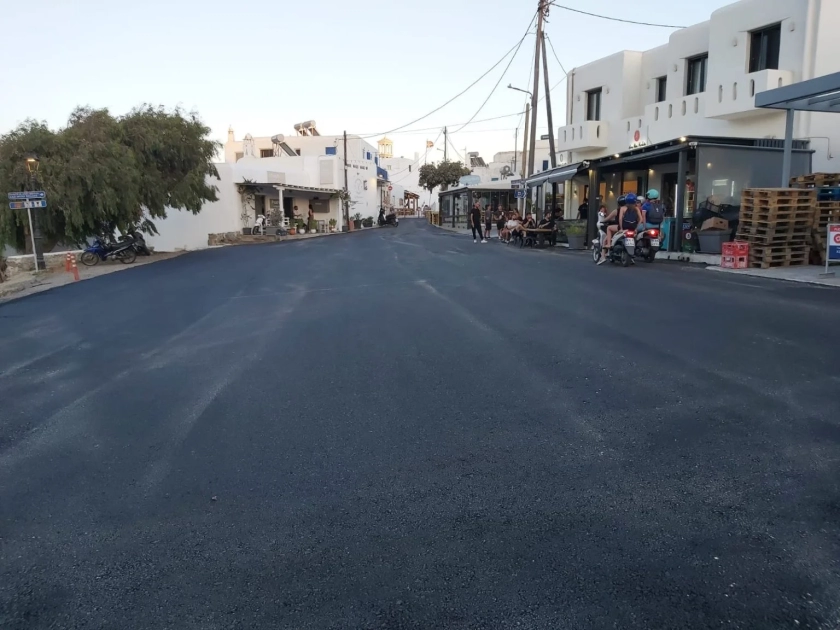 Ασφαλτόστρωση από την Περιφέρεια Νοτίου Αιγαίου, του δρόμου Άνω Μεράς στην περιοχή “Ηρώων”