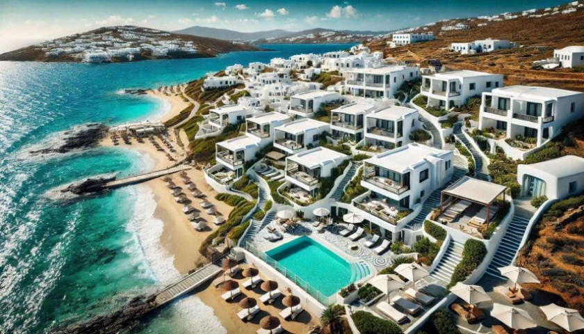 Κατά μήκος της ακτογραμμής του κόλπου στο Καλό Λιβάδι νέο ξενοδοχείο Four Seasons